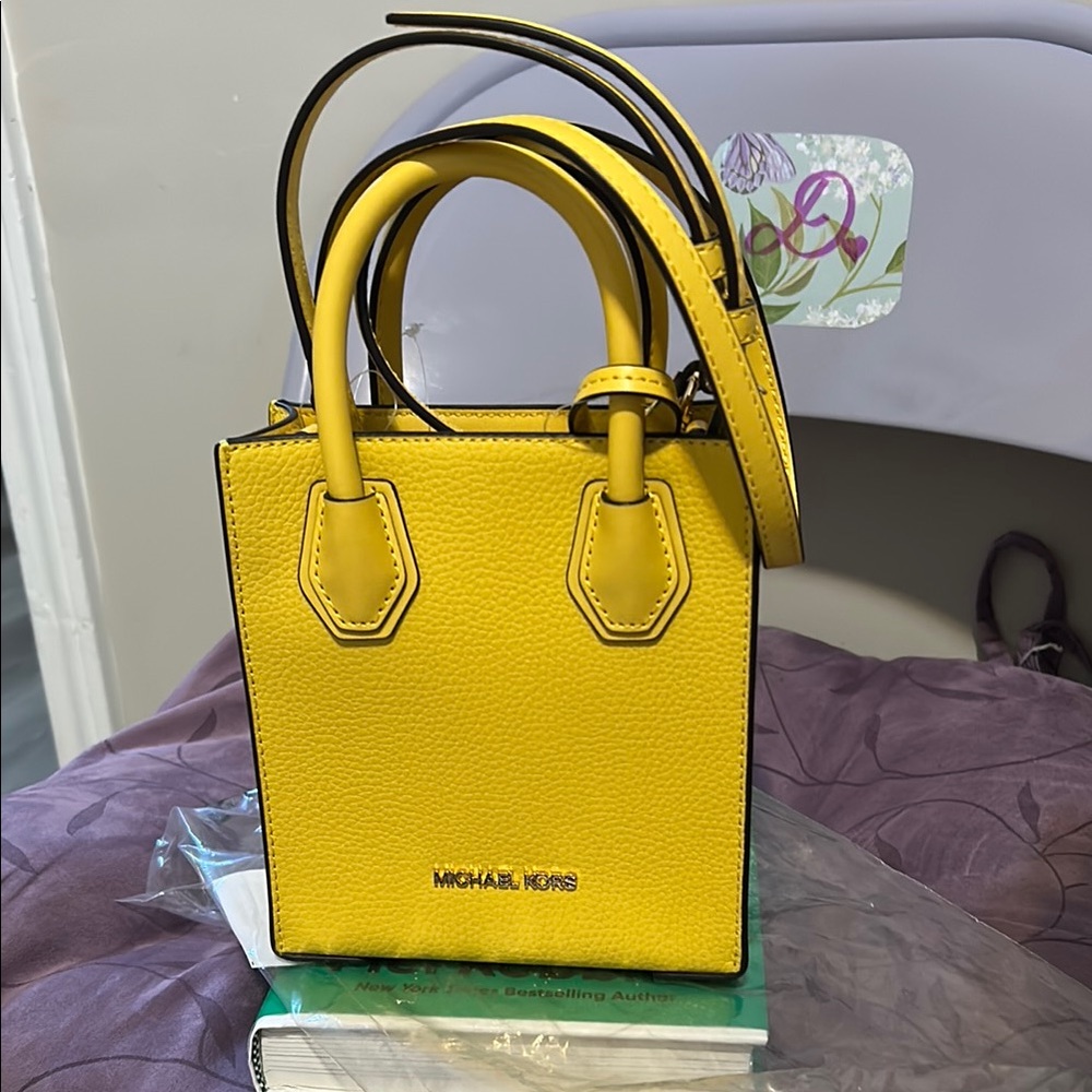 Michael Kors Vibrant Yellow Mini Bag-NWT